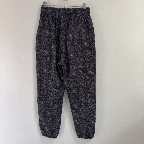 The Drive Clothing Pants M Black White Sweatpants Paisley Skull Joggers Gym - Picture 5 of 10